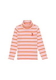 Resim U.S. Polo Assn. Kız Çocuk Pembe Balıkçı Yaka Sweatshirt 50296286-VR041 