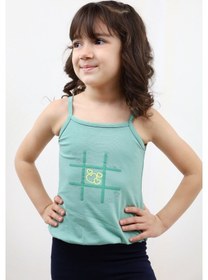 Resim Toontoy Kız Bebek Baskılı Atlet Yeşil 