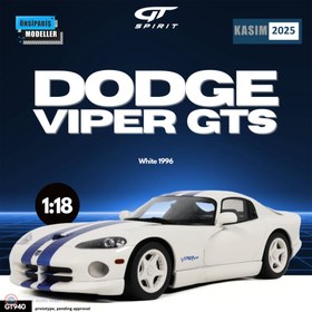 Resim 1:18 1996 DODGE VIPER GTS WHITE 