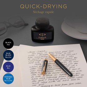 Resim PARKER Quink Dolma Kalem Şişe Mürekkebi, 57 ml, Siyah 