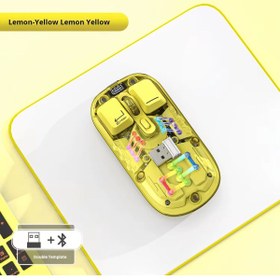 Resim XTRIKE ME Mouse Bluetooth + 2,4Ghz Wireless Rgbli Mouse Transparent Kablosuz Mouse 6400dp 