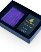 Resim Paul David Hediyelik Set Özel Kadın Edp Parfüm Ve Mor Deri Kartlık- Pralin, Vanilya, Yasemin Notalari, K-203 
