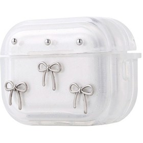 Resim Ekılıf - Apple Uyumlu AirPods Pro 2 - Kılıf Airbag Tasarımlı Simli Şeffaf Kutup Kılıf - Airbag 44 - Fiyonk - T36624 Fiyonk 