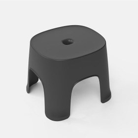 Resim Sones Ev Banyo Sıra Tabureleri Plastik Tabureler Kalınlaştırılmış Alçak Tabureler Kare Tabureler Küçük Banklar, Renk: Siyah Yetişkin 