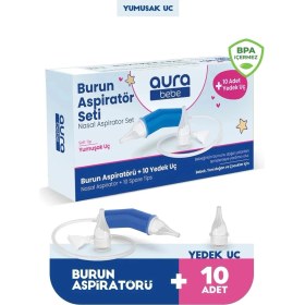 Resim Aura Bebe Bebek Burun Aspiratörü ve 10 Adet Yedek Uç 