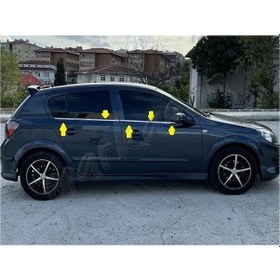 Resim Woc Chrome Opel Astra H Hb Krom Cam Çıtası 2004 Sonrası 4 Parça P 
