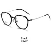 Resim Snapbuy 7.1g Ultra Hafif Titanyum Oval Gözlük - Unisex Yaz Stili Moda Çerçeve103 Siyah 