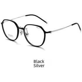 Resim Snapbuy 7.1g Ultra Hafif Titanyum Oval Gözlük - Unisex Yaz Stili Moda Çerçeve103 Siyah 