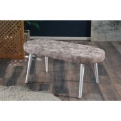 Resim My Massa Bench - Ahşap Beyaz Ayaklı 