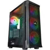 Resim Rampage PROLIX Mesh 650W 80+ Siyah 4*12cm ARGB Fan Manyetik Temperli Camlı ATX Mid-T Gaming Oyuncu Kasası 