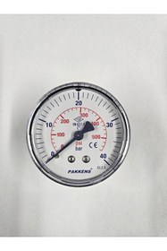 Resim Pakkens Çap 63 Arkadan 40 Bar Kuru Manometre - 