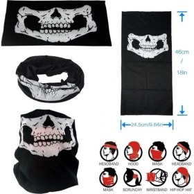 Resim Motorcu Boyunluk Baf Buff Bandana 25X48 cm Model 7 