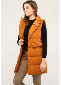 Resim Pua Fashion Tarçın Çiçek Detaylı Yelek 001 