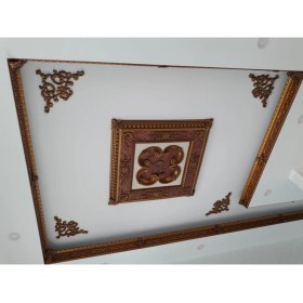 Resim Deco Market Decogold 90*90 cm Kare Kahve Eskitme Saray Tavan 