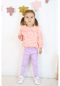 Resim Harika Kids Kız Çocuk Orta Kalınlıkta Taytlı Takım Pembe 