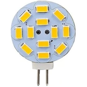 Resim G4 Led Ampul 12-30 Volt Yuvarlak Iğne Bacak Beyaz Beyaz 