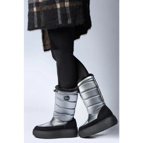 Resim Jump 60116 Suya Dayanıklı Kaydırmaz Taban Gümüş Rengi Kadın Kar Botu 