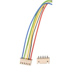 Resim 5 Adet 2.50mm 6 Pın Jst Xh Konnektör 10 Cm Kablolu 