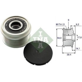 Resim INA ALTERNATÖR KASNAK RULMANLI 6-KANAL FIAT 1.3 MULTIJET-OPEL 1.3 CDTI 