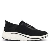 Resim Derimod Zero Kadın Siyah Bağcıklı Kalın Tabanlı Sneaker 25SFE49556F 