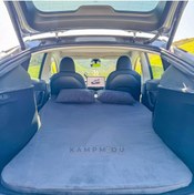 Resim kampmodu Tesla Model Y Uyumlu Kamp Yatağı – 5 Cm Sünger, Katlanabilir, Yastıklı, Çantalı – Comfort 