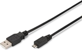 Resim Assmann AK-300110-010-S Usb 2.0 Bağlantı Kablosu, A - Mikro B Tipi M/M, 1.0M, Usb 2.0 Uyumlu, Bl 