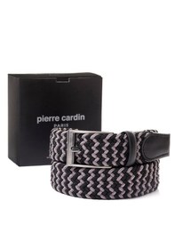 Resim Pierre Cardin Multi Renk Örgü Erkek Kemer En 3,5 Cm Pc-1745 Siyah - Arduvaz 
