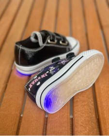 Resim Surpie Shoes Kuromi Çocuk Convers, Kız Çocuk Günlük Ayakkabı, Işıklı Çocuk Ayakkabı (31-35 Numara Aralığı Işıksız 