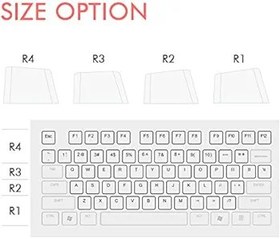 Resim DIYthinker Oyuncu Spor Fiziksel Eğitim Paten PBT Mekanik Klavye için Klavye Beyaz OEM İşaretsiz Baskı R1 