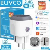 Resim Elivco Tuya WiFi Akıllı Priz ELC-SP01 16A, AB Fişi, Güç Kaynağı, 110V/220V, Uygulama Kontrolü, Wi-Fi, Su Geçirmez Değil, Güç Monitörü, Pilsiz, Gömme Montaj 