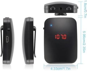 Resim Ailan Çok Yönlü Uyumluluk FM Radyo Amplifikatörleri Kablosuz Mikrofon için Taşınabilir ve Hafif Plastik Dayanıklı Kolay 