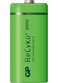 Resim GP ReCyko+ GP220CHEMTR-2UC2 2200 mAh C Boy Ni-MH Şarj Edilebilir Pil 2'li 