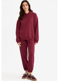 Resim Defacto Bordo Kadın Eşofman Altı F9622ax/br115 Bordo 