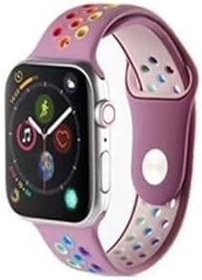 Resim Apple Watch Seri 6 40 Mm Renkli Silikon Kordon 
