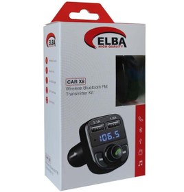 Resim ELBA Car X8 2usb Wireless Bluetooth Fm Transmitter Kit 