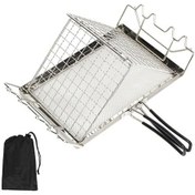 Resim Dancemonkey Coolcamp Paslanmaz Çelik Ekmek Rafı Katlanabilir Barbekü Örgü Raf Çok Renkli 