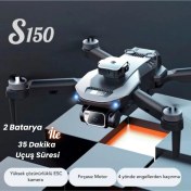 Resim Piha S150 Drone Fırçasız Motor 2batarya ile 35DAKIKA Uçuş Süresi 1080P Hd Hareketli Kamera Engelden Kaçınma Modu 