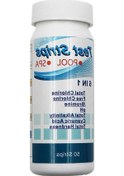 Resim Pazly 6'lı Yüzme Havuzu Spa Test Şeritleri - Klor, Ph, Alkalinite Ölçer E12146 