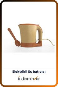 Resim İndiriminVar Elektrikli Su Isıtıcısı Çay Kahve Nescafe Makinesi Kaşık Hediyeli 
