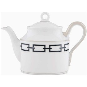 Resim Ginori 1735 Seramik Çaydanlık Catene 900ml Ginori 1735 Gio Ponti Motifli, Kapaklı, El Yapımı Çaydanlıklar Çok Renkli 