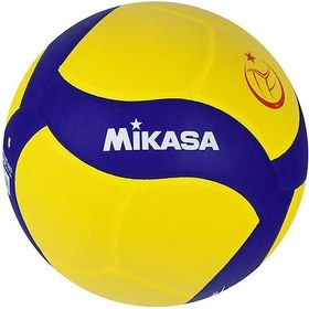 Resim Mikasa V330W No 5 Yapıştırma Voleybol Topu Mavi Sarı Mavi - Sarı 