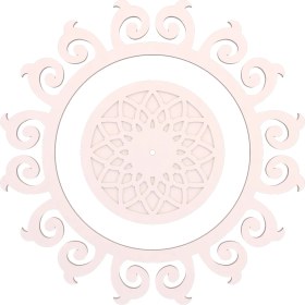 Resim Motifpiyer Lamba Tavan Göbeği 136-Motifli-Yuvarlak-1-Dış Çıtalı 