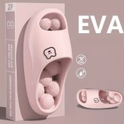 Resim Kadınların Sevimli Karikatür Ayı EVA Terlikleri - Hızlı Kuruyan, Kalın Tabanlı Masaj Topu Tasarımı, Hafif ve Rahat Tüm Gün Giyim, Pembe, Kaydırmaz Ayakkabılar | Günlük İç Mekan Terlikleri | Yumuşak EVA Malzeme 