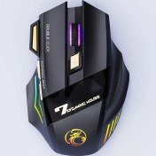 Resim Jingyi Şarj Edilebilir 2.4 Ghz Kablosuz Fare Pc Gamer Fare Bilgisayar Oyun Faresi Ergonomik Mause 3200 Dpı Sessiz Fare Dizüstü Ipad (Yurt Dışından) 