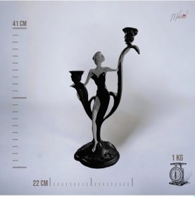 Resim Şamdan Dansçı Heykeli El Yapımı Dekoratif Mumluk ve Benzersiz 