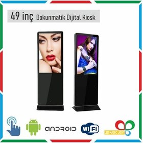 Resim 49" Dokunmatik Dijital Kiosk Android 