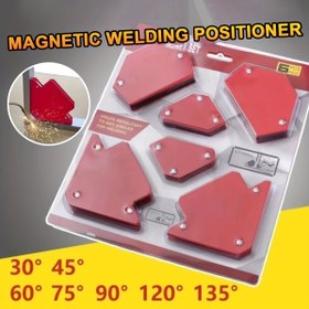 Resim 6 Parça Manyetik Kaynak Yerleştirme Seti, Manyetik Tutucu Kiti, Ferrit Mıknatıslı Çok Açılı Metal Konumlandırma Aracı ve Kalınlaştırılmış Çelik Plaka – Hassas Kaynak Aparatı, Eller Serbest Kullanım, Verimlilik Artırıcı 