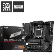 Resim Msı Pro B650M-A Wıfı Ddr5 6000MHZ 1xhdmı 1xdp 2xm.2 USB 3.2 Matx Am5 ( Amd Am5 7000 Serili Işlemci Uyumlu) 