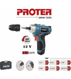 Resim Proter Proter PST222 Şarjlı Vidalama Tornavida 