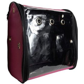 Resim Multi Magic Çift Açılılır Kedi ve Küçük Irk Köpek Taşıma Çantası - Fuşya 